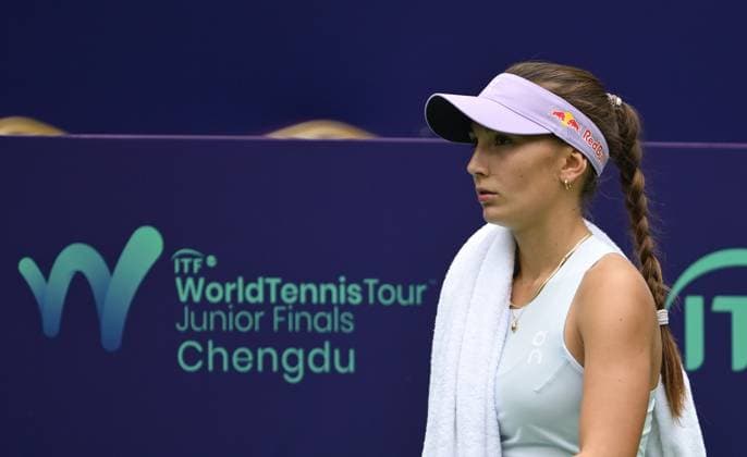 2025 ITF World Tennis Tour Junior Finals Chengdu , China Kristina Penickova USA vs Julia Stusek GER