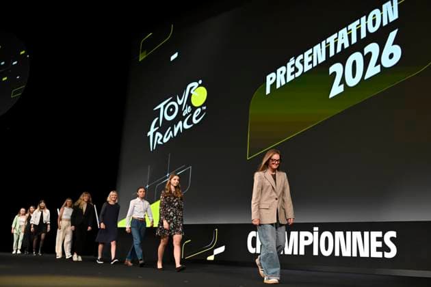 Presentation Tour de France 2026 PARIS, FRANCE - OCTOBER 23 : presentation of the 2026 Tour de France for Men and Women at Palais des Congres de Paris on October 23, 2025 in Paris, France, 23 10 2025 Paris France  Copyright: xJanxDexMeuleneirx