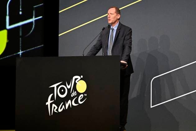 Presentation Tour de France 2026 PARIS, FRANCE - OCTOBER 23 : Prudhomme Christian (FRA) director of ASO picured during the presentation of the 2026 Tour de France for Men and Women at Palais des Congres de Paris on October 23, 2025 in Paris, France, 23 10 2025 Paris France  Copyright: xJanxDexMeuleneirx