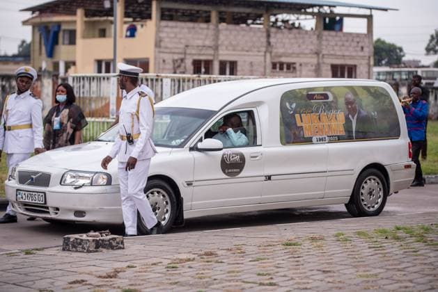 Fußball, Trauerfeier für Roger Lukaku Vater von Romelu und Jordan Lukaku the funeral ceremony of Robert Lukaku, father of Belgian soccer players Romelu and Jordan Lukaku, in Kinshasa, DR Congo, on Thursday 23 October 2025. Roger Lukaku passed away on 28 September at the age of 58 in Kinshasa.  x137693166x