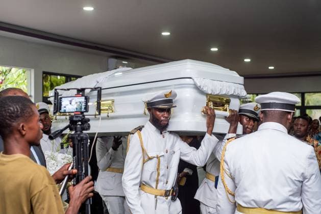 the funeral ceremony of Robert Lukaku, father of Belgian soccer players Romelu and Jordan Lukaku, in Kinshasa, DR Congo, on Thursday 23 October 2025. Roger Lukaku passed away on 28 September at the age of 58 in Kinshasa.  x137693172x