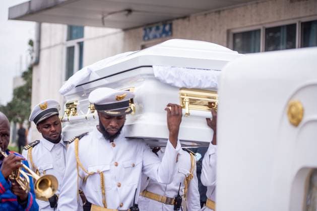 the funeral ceremony of Robert Lukaku, father of Belgian soccer players Romelu and Jordan Lukaku, in Kinshasa, DR Congo, on Thursday 23 October 2025. Roger Lukaku passed away on 28 September at the age of 58 in Kinshasa.  x137693188x