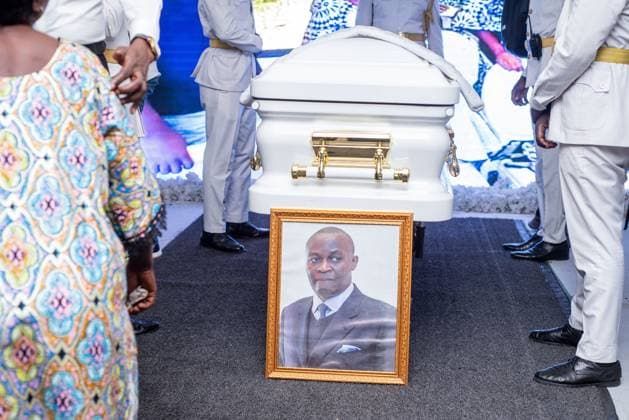 Fußball, Trauerfeier für Roger Lukaku Vater von Romelu und Jordan Lukaku the funeral ceremony of Robert Lukaku, father of Belgian soccer players Romelu and Jordan Lukaku, in Kinshasa, DR Congo, on Thursday 23 October 2025. Roger Lukaku passed away on 28 September at the age of 58 in Kinshasa.  x137693288x