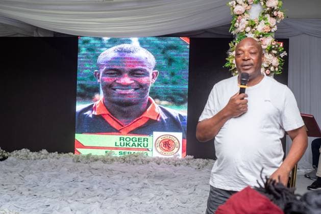 The funeral ceremony of Robert Lukaku, father of Belgian soccer players Romelu and Jordan Lukaku, in Kinshasa, DR Congo, on Thursday 23 October 2025. Roger Lukaku passed away on 28 September at the age of 58 in Kinshasa.  x137693369x