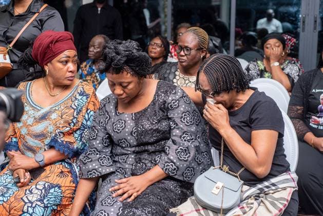 The funeral ceremony of Robert Lukaku, father of Belgian soccer players Romelu and Jordan Lukaku, in Kinshasa, DR Congo, on Thursday 23 October 2025. Roger Lukaku passed away on 28 September at the age of 58 in Kinshasa.  x137693373x