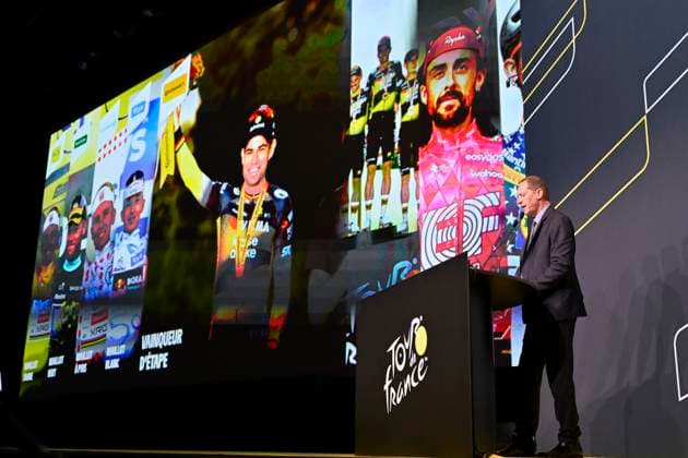 Presentation Tour de France 2026 PARIS, FRANCE - OCTOBER 23 : Prudhomme Christian (FRA) director of ASO pictured during the presentation of the 2026 Tour de France for Men and Women at Palais des Congres de Paris on October 23, 2025 in Paris, France, 23 10 2025 Paris France  Copyright: xJanxDexMeuleneirx