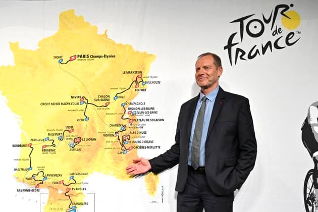 Presentation Tour de France 2026 PARIS, FRANCE - OCTOBER 23 : Prudhomme Christian (FRA) director of ASO pictured during the presentation of the 2026 Tour de France for Men and Women at Palais des Congres de Paris on October 23, 2025 in Paris, France, 23 10 2025 Paris France  Copyright: xJanxDexMeuleneirx
