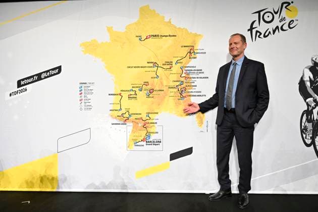 Presentation Tour de France 2026 PARIS, FRANCE - OCTOBER 23 : Prudhomme Christian (FRA) director of ASO pictured during the presentation of the 2026 Tour de France for Men and Women at Palais des Congres de Paris on October 23, 2025 in Paris, France, 23 10 2025 Paris France  Copyright: xJanxDexMeuleneirx