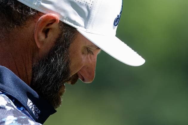 International Series golf in the Philippines Dustin Johnson of the USA reacts during the International Series Philippines in Sta. Elena Golf & Country Club, Laguna, south of Manila, Philippines on October 23, 2025. The tournament will run from October 23 to 26, 2025. LAGUNA PHILIPPINES  Copyright: xMatrixxImages MarkxCristinox