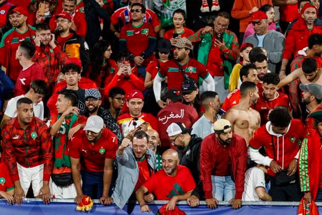 Argentina v Morocco: Final - FIFA U-20 World Cup Chile 2025 Santiago, Chile - October 19: Fans of Morocco during the FIFA U20 World Cup Chile 2025 final match between Argentina and Morocco at Estadio Nacional Julio Martinez Pradanos on October 19, 2025 in Santiago, Chile Santiago Estadio Nacional Julio MartÃanez PrÂ·danos Region Metropolitana de Santiago Chile Copyright: xLatinxSportxImagesx