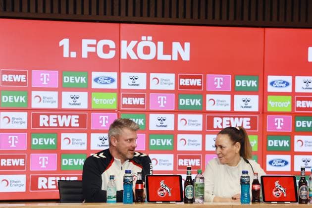 1 FC Köln 1 FC Köln, Press conference for the away match in Dortmund, Lukas Kwasniok 1 FC Köln 23 10 2025, Bild