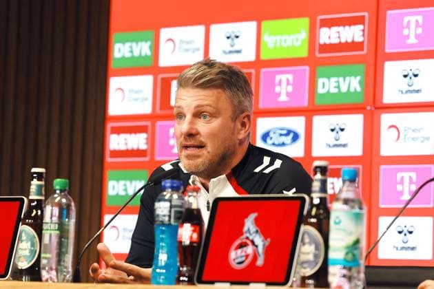 1 FC Köln 1 FC Köln, Press conference for the away match in Dortmund, Lukas Kwasniok 1 FC Köln 23 10 2025, Bild