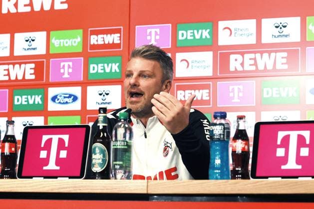 1 FC Köln 1 FC Köln, Press conference for the away match in Dortmund, Lukas Kwasniok 1 FC Köln 23 10 2025, Bild