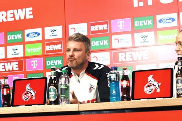 1 FC Köln 1 FC Köln, Press conference for the away match in Dortmund, Lukas Kwasniok 1 FC Köln 23 10 2025, Bild