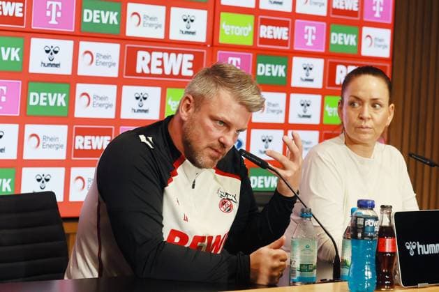 1 FC Köln 1 FC Köln, Press conference for the away match in Dortmund, Lukas Kwasniok 1 FC Köln 23 10 2025, Bild