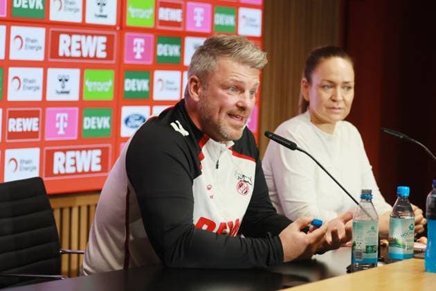 1 FC Köln 1 FC Köln, Press conference for the away match in Dortmund, Lukas Kwasniok 1 FC Köln 23 10 2025, Bild