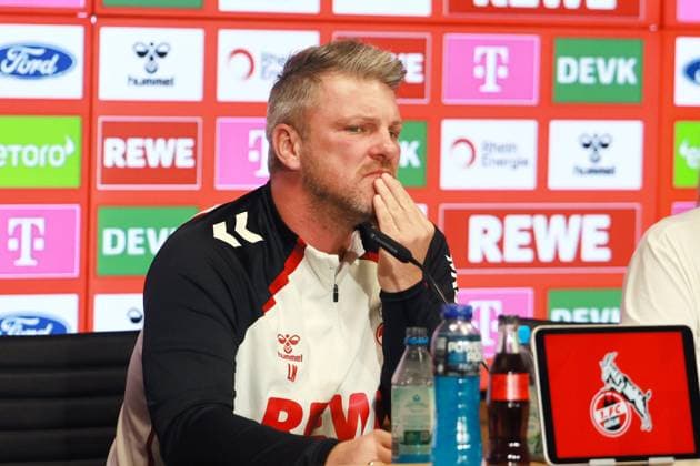 1 FC Köln 1 FC Köln, Press conference for the away match in Dortmund, Lukas Kwasniok 1 FC Köln 23 10 2025, Bild
