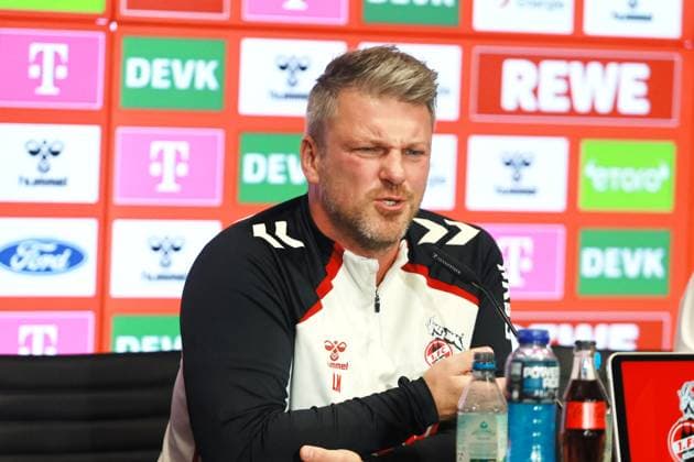 1 FC Köln 1 FC Köln, Press conference for the away match in Dortmund, Lukas Kwasniok 1 FC Köln 23 10 2025, Bild