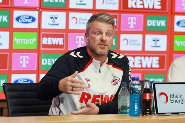 1 FC Köln 1 FC Köln, Press conference for the away match in Dortmund, Lukas Kwasniok 1 FC Köln 23 10 2025, Bild