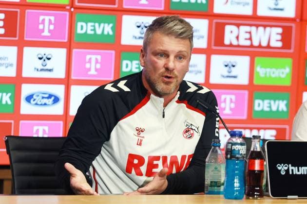1 FC Köln 1 FC Köln, Press conference for the away match in Dortmund, Lukas Kwasniok 1 FC Köln 23 10 2025, Bild
