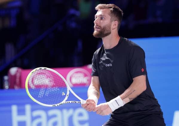 TENNIS - ATP, Tennis Herren Erste Bank Open VIENNA,AUSTRIA,23.OCT.25 - TENNIS - ATP World Tour, Erste Bank Open. Image shows Corentin Moutet (FRA).  GEPAxpictures xWalterxLuger