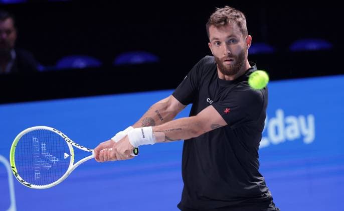 TENNIS - ATP, Tennis Herren Erste Bank Open VIENNA,AUSTRIA,23.OCT.25 - TENNIS - ATP World Tour, Erste Bank Open. Image shows Corentin Moutet (FRA).  GEPAxpictures xWalterxLuger
