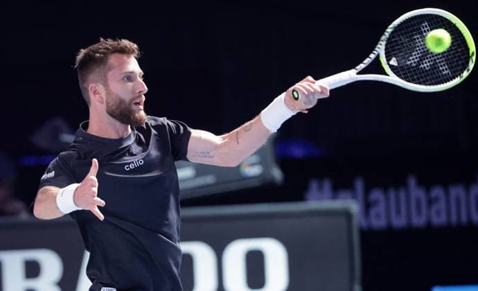 TENNIS - ATP, Tennis Herren Erste Bank Open VIENNA,AUSTRIA,23.OCT.25 - TENNIS - ATP World Tour, Erste Bank Open. Image shows Corentin Moutet (FRA).  GEPAxpictures xWalterxLuger