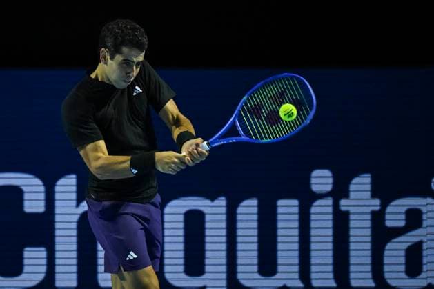 23rd October 2025; St. Jakobshalle, Basel, Switzerland; 2025 ATP, Tennis Herren Swiss Indoor Tennis Day 5; Jaume Munar (ESP) in action during the match against Ben Shelton (USA) in the second round  DavidxEmm