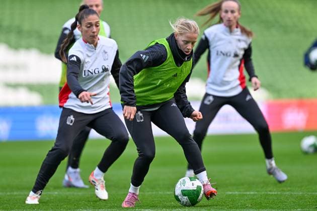 Football, Women, Nations League, National Team Belgium, Training
