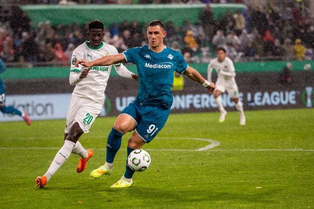 Football, ECL, Rapid Vienna - AC Florence