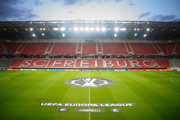 UEFA Europa League SC Freiburg vs FC Utrecht, 24 09 2025 Stadium before the Game Europa Park Stadion Freiburg UEFA Europa League SC Freiburg vs FC Utrecht, Europa Park Stadion, 24 09 2025 Copyright: xBEAUTIFULxSPORTS Boscox