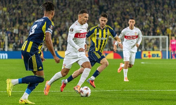 Istanbul , Europa League Fenerbahce Istanbul vs VfB Stuttgart , Badredine Bouanani VfB