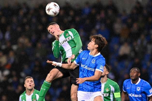 KRC Genk v Real Betis - UEFA Europa League GENK, BELGIUM - OCTOBER 23 : Oh Hyeon-Gyu forward of KRC Genk during the UEFA Europa League 2025 26 League Phase MD3 match between KRC Genk and Real Betis on October 23, 2025 in Genk, Belgium, 23 10 2025 Genk Belgium  Copyright: xDhax