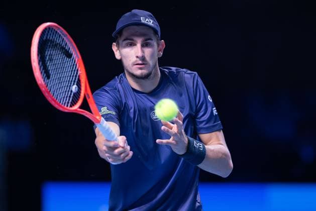 Matteo Arnaldi ITA Tennis ERSTE BANK OPEN 2025 ATP 500 Stadthalle Vienna Austria 23 October 2025 Copyright: xJuergenxHasenkopfx