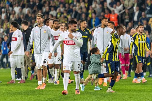 Istanbul , Europa League Fenerbahce Istanbul vs VfB Stuttgart , Disappointment VfB , Deniz Undav