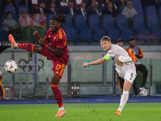 Roma vs Viktoria Plzen Lukas Cerv (FC Viktoria Plzen) During the 2025 26 Europa League football match between Roma and Viktoria Plzen on October 23, 2025, at the Stadio Olimpico in Rome. Photo: Roma stadio Olimpico Roma Italia Copyright: xFABIOxSASSOxFabioxSassox roma victoria plzen2025_10_23Fabio Sasso9460
