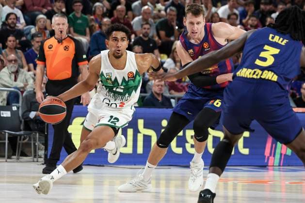October 23, 2025, Barcelona, Barcelona, Spain: Maodo Lo of Zalgiris Kaunas in action during the Turkish Airlines Euroleague 2025 26 League Phase MD6 match played between FC Barcelona, Barca and Zalgiris Kaunas at Palau Blaugrana on October 23, 2025 in Barcelona, Spain. Barcelona Spain - ZUMAa181 20251023_zaa_a181_104 Copyright: xJavierxBorregox