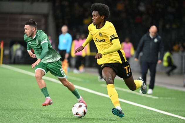 BERN, SWITZERLAND OCTOBER 23 Joel Monteiro of Young Boys c in action during the UEFA Europa League 2025 26 League Phase MD3 match between BSC Young Boys and PFC Ludogorets 1945 at Stadion Wankdorf on October 23, 2025 in Bern, Switzerland Bern Stadion Wankdorf Bern Switzerland Copyright: xJustPictures.ch ManuelxWinterbergerx jp-en-EuSpIm-MWI_4344