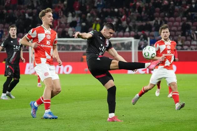 Marko Vranjkovic Zrinjski Mostar, 19 clears 23 10 2025 1 FSV Mainz 05 vs Zrinjski Mostar, MEWA Arena, Europa Conference League