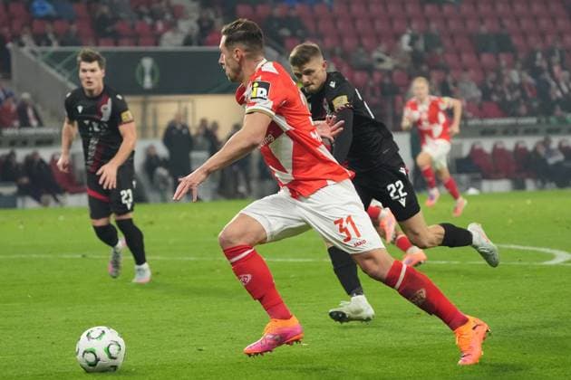 Dominik Kohr 1 FSV Mainz 05, 31 23 10 2025 1 FSV Mainz 05 vs Zrinjski Mostar, MEWA Arena, Europa Conference League