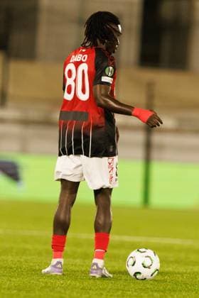 Boubacar Sidik Dabo seen during UEFA Conference League league phase game between team of Lincoln Red Imps and Lech Poznan (Maciej Rogowski Ball Raw Images) Gibraltar Europa Sports Comples Gibraltar Copyright: xMaciejxRogowskix maciejrogowski_lincolnlech25_26-39