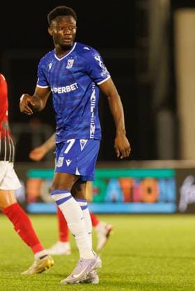 Yannick Agnero seen during UEFA Conference League league phase game between team of Lincoln Red Imps and Lech Poznan (Maciej Rogowski Ball Raw Images) Gibraltar Europa Sports Comples Gibraltar Copyright: xMaciejxRogowskix maciejrogowski_lincolnlech25_26-46