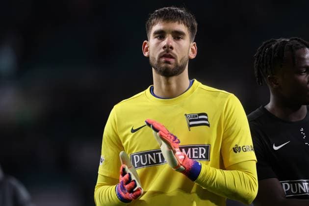 SOCCER - UEFA EL, Celtic vs Sturm GLASGOW,SCOTLAND,23.OCT.25 - SOCCER - UEFA Europa League, Celtic Glasgow vs SK Sturm Graz. Image shows Matteo Bignetti (Sturm).  GEPAxpictures xChrisxBauer