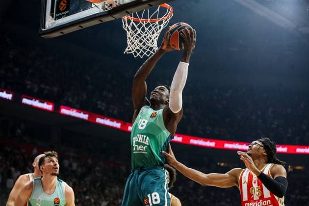 KK Crvena zvezda v Saski Baskonia - EuroLeague BELGRADE, SERBIA - OCTOBER 23: Khalifa Diop of Saski Baskonia in action during Turkish Airlines EuroLeague basketball match between KK Crvena zvezda and Saski Baskonia at the Belgrade Arena in Belgrade, Serbia on October 23, 2025. Filip Stevanovic Anadolu Belgrade Serbia. Editorial use only. Please get in touch for any other usage.  Copyright: x2025xAnadoluxFilipxStevanovicx