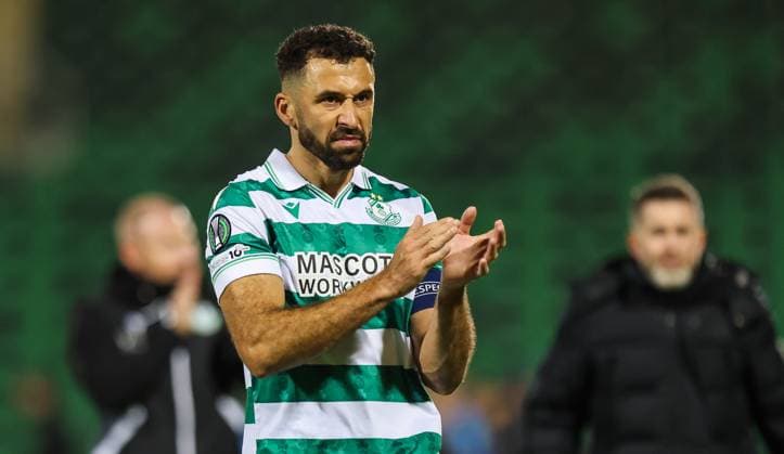 UEFA Europa Conference League Group Phase, Tallaght Stadium, Dublin 23 10 2025 Shamrock Rovers vs NK Celje Rovers Roberto Lopes dejected after the game Roberto Lopes dejected after the game 23 10 2025  Copyright: x INPHO RyanxByrnex RB1_6256