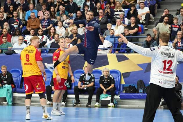 HANDBALL : Paris Saint Germain Vs Gog - Ligue des Champions - 23 10 2025 Mathieu Grebille (Paris Saint Germain) ParisFrance  Copyright: xMichaelxBaucherx