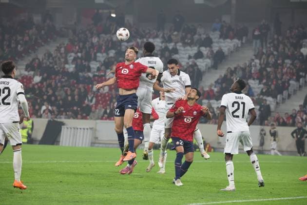 FOOTBALL : LOSC Lille vs PAOK FC - UEFA Europa League - 23 10 2025 Action du LOSC lors du match LOSC Lille vs PAOK FC, UEFA Europa League phase de ligue, Decathlon Arena stade Pierre Mauroy, le 23 octobre 2025 - photo Laurent Sanson PsnewZ  Copyright: xLaurentxSANSONx xPsnewZx