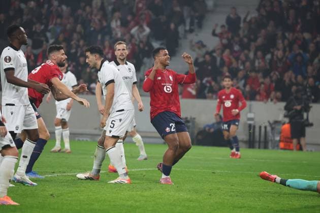 FOOTBALL : LOSC Lille vs PAOK FC - UEFA Europa League - 23 10 2025 Hamza IGAMANE (LOSC Lille) lors du match LOSC Lille vs PAOK FC, UEFA Europa League phase de ligue, Decathlon Arena stade Pierre Mauroy, le 23 octobre 2025 - photo Laurent Sanson PsnewZ  Copyright: xLaurentxSANSONx xPsnewZx