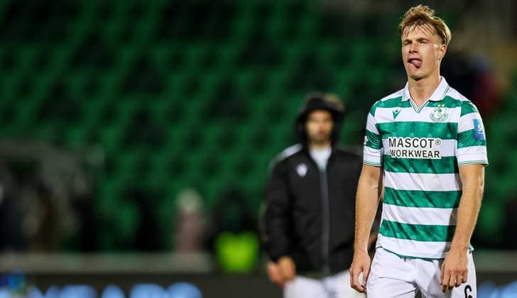 UEFA Europa Conference League Group Phase, Tallaght Stadium, Dublin 23 10 2025 Shamrock Rovers vs NK Celje Rovers Daniel Cleary dejected after the game Daniel Cleary dejected after the game 23 10 2025  Copyright: x INPHO RyanxByrnex RB1_6045