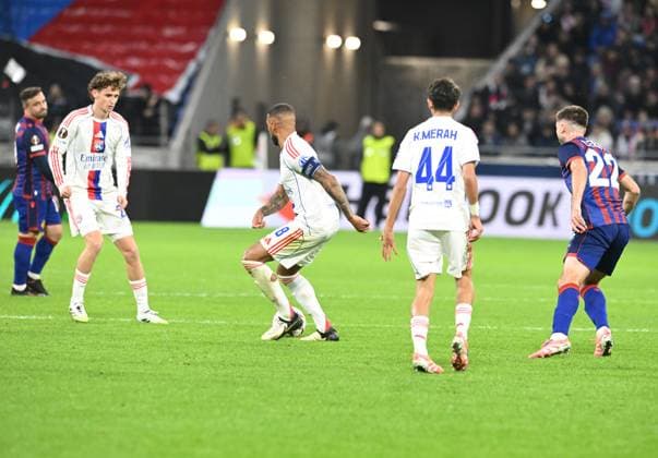 Football : Olympique Lyon v FC Bale -UEFA Europa ligue Corentin TOLISSO of Lyon during the UEFA Europa League match between Lyon and FC Bale at Groupama Stadium Decines Charpieu Lyon on October 23, 2025 , France  Copyright: xALLILI_MOURADx